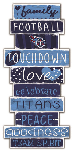 Tennessee Titans Celebrations Stack Wood Sign -24