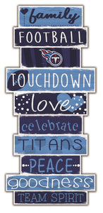 Tennessee Titans Celebrations Stack Wood Sign -24"