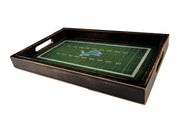 Detroit Lions Football Field Wood Tray