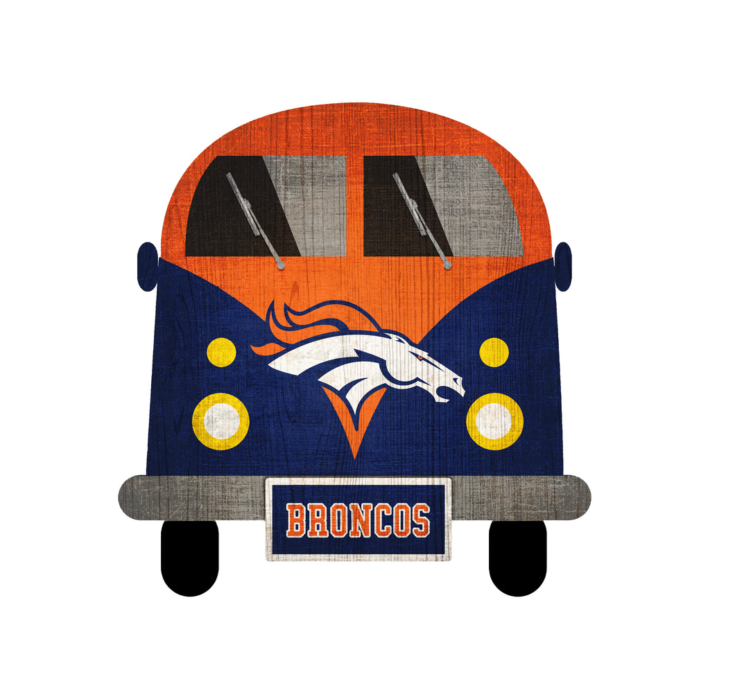Denver Broncos Team Bus Sign