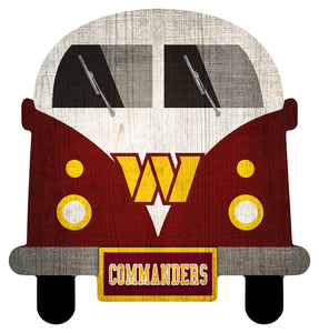Washington Commanders Team Bus Sign