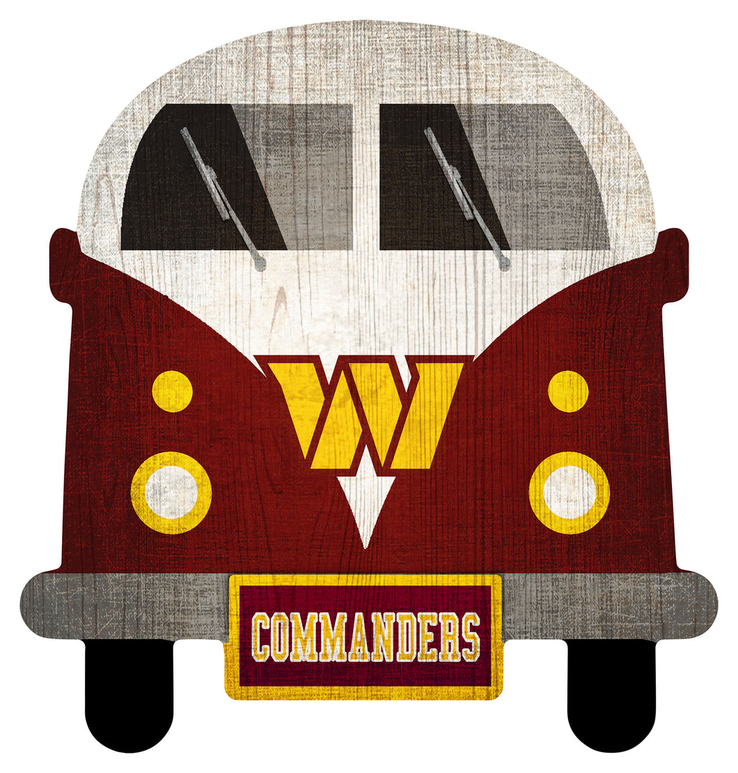 Washington Commanders Team Bus Sign
