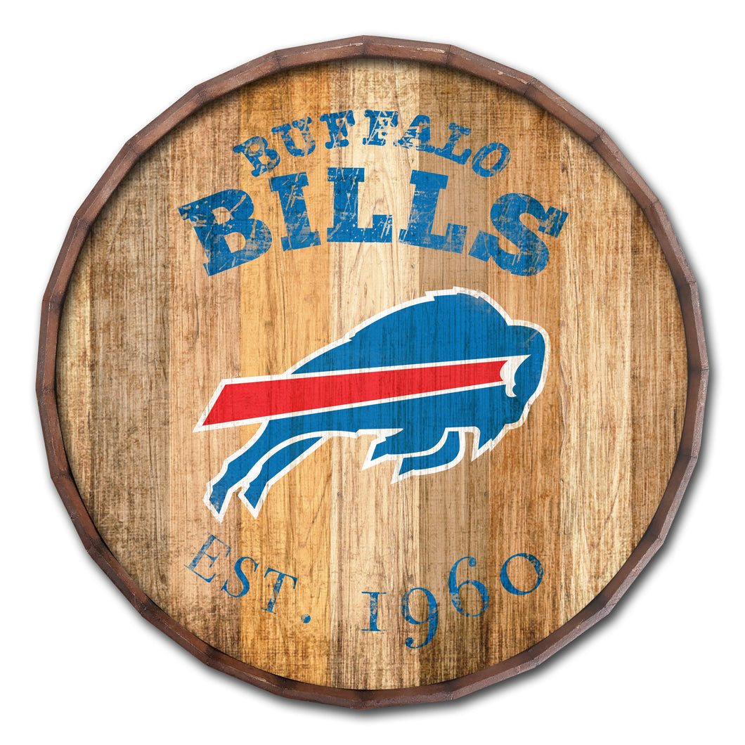 NFL Round Distressed Sign: Buffalo Bills