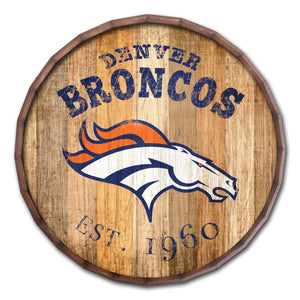 Denver Broncos Established Date Barrel Top -16"