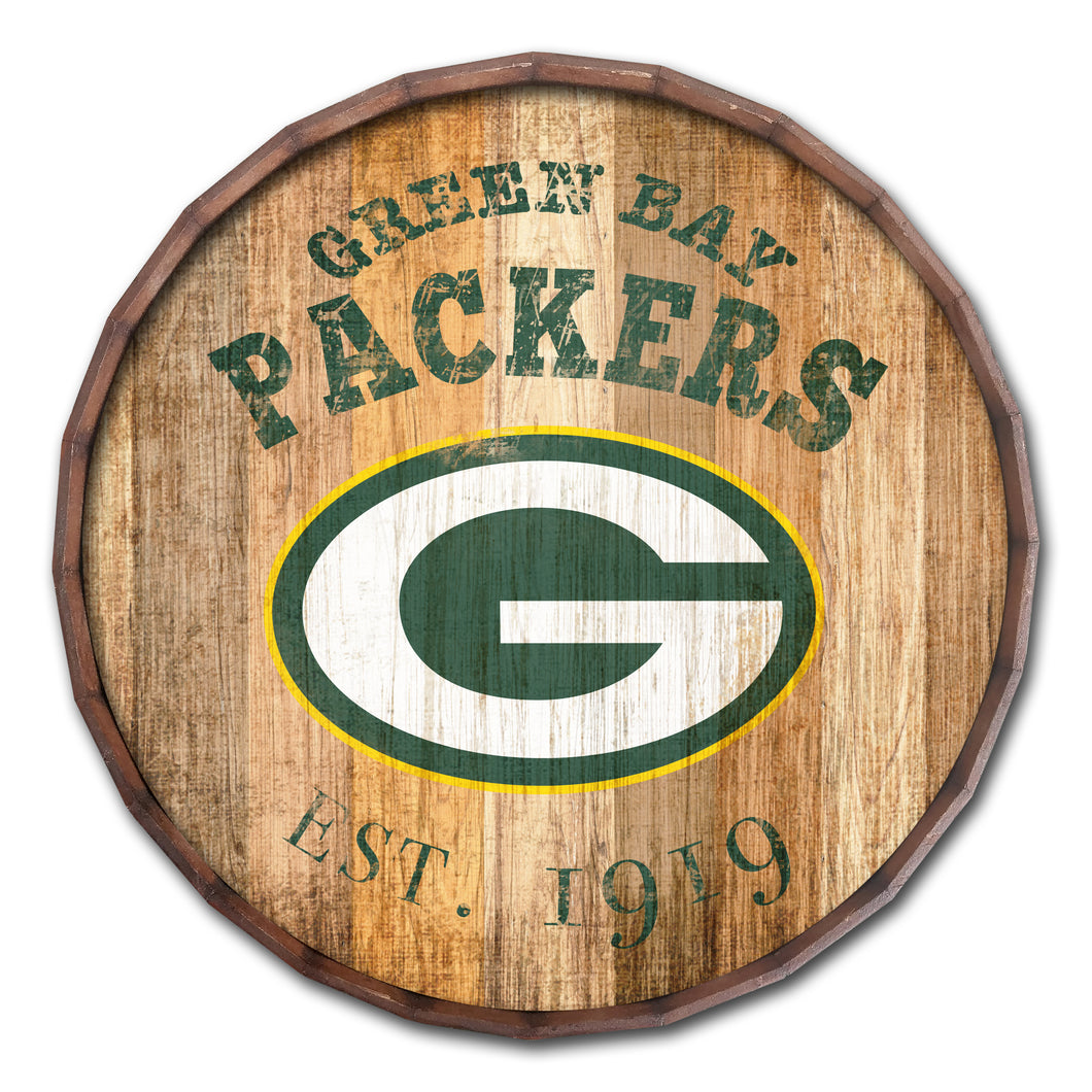 Green Bay Packers Established Date Barrel Top -24