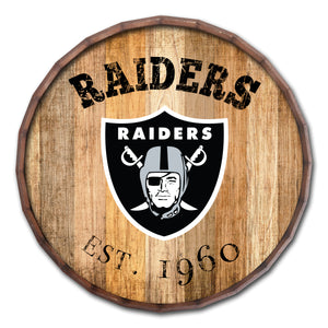 Oakland Raiders Established Date Barrel Top -24"