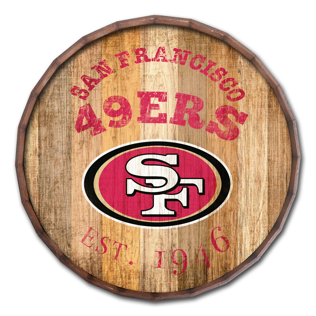 NFL Round Distressed Sign: San Francisco 49ers