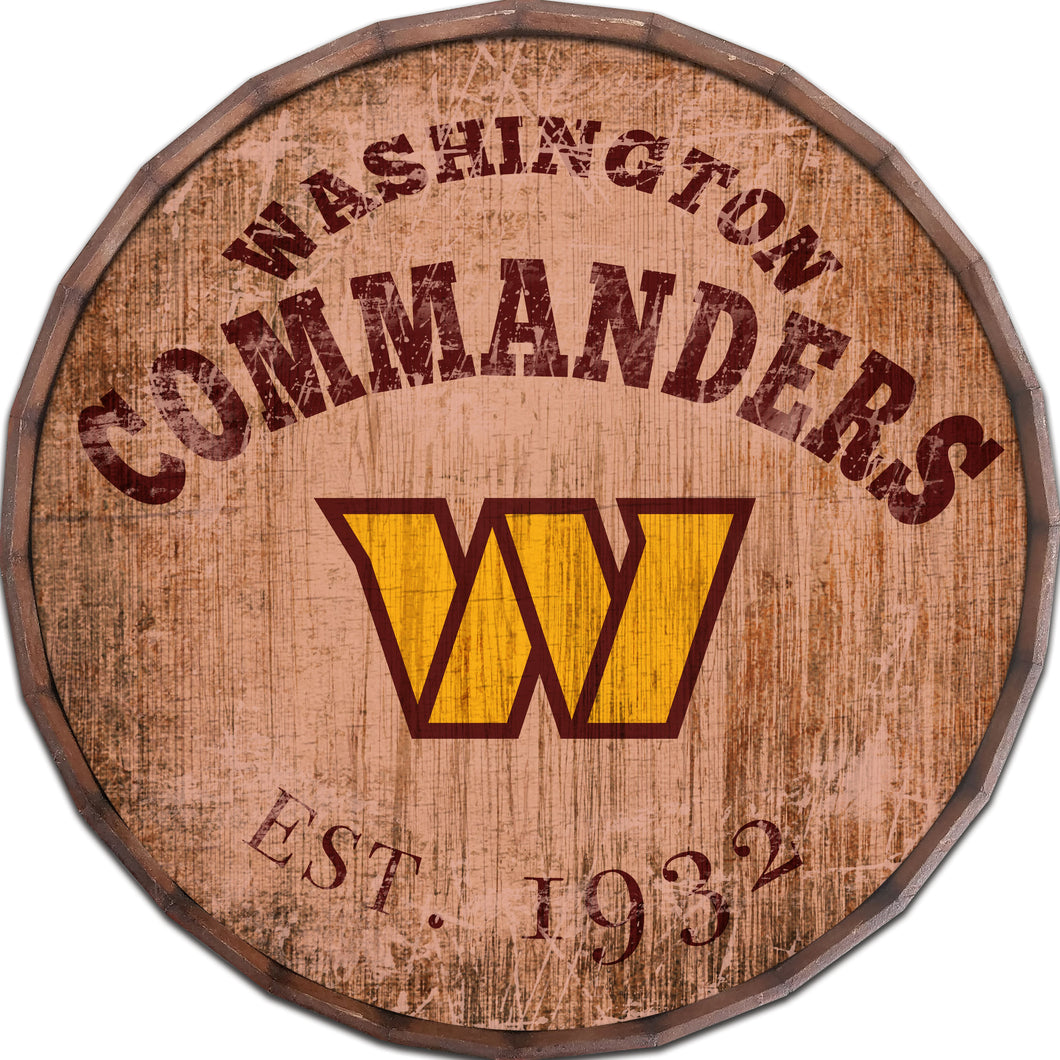 Washington Commanders Established Date Barrel Top -24