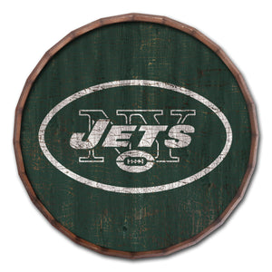 New York Jets Cracked Color Barrel Top - 16"