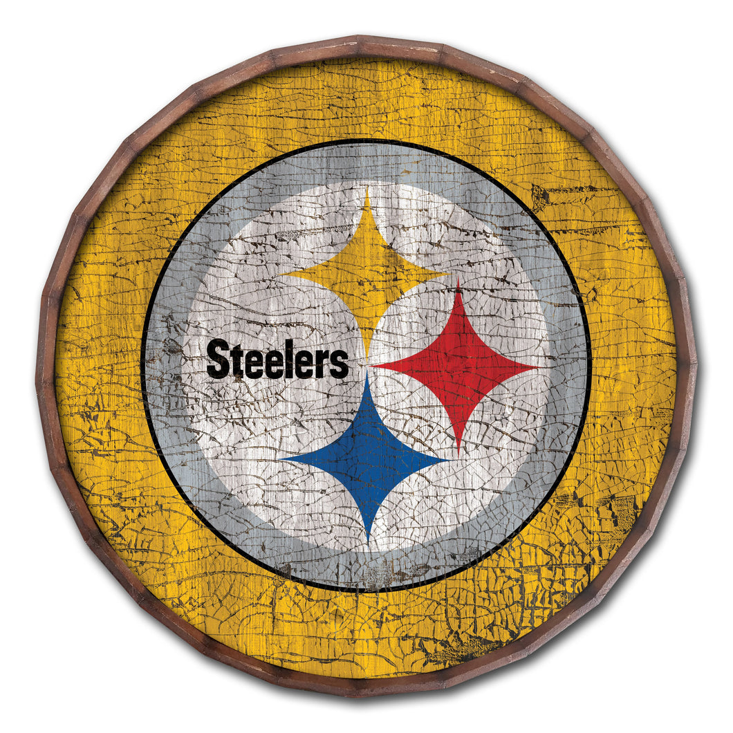 Pittsburgh Steelers Cracked Color Barrel Top - 16