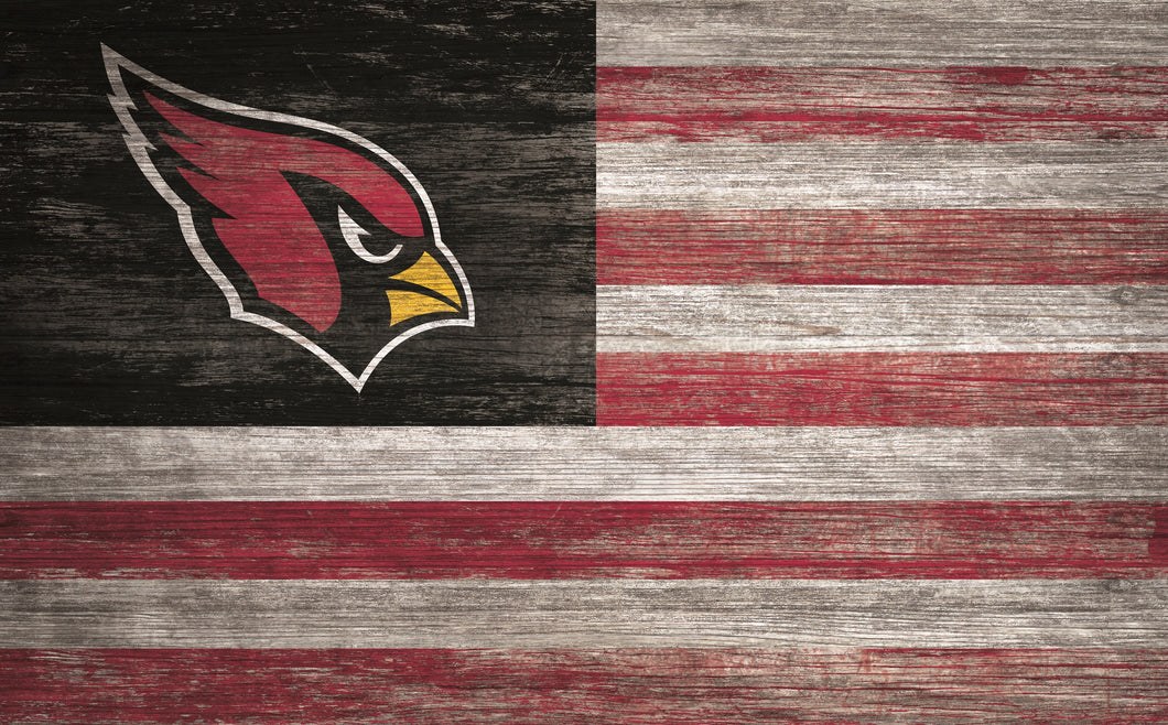 Arizona Cardinals Distressed Flag Sign - 11