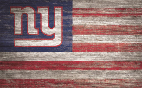 New York Giants Distressed Flag Sign - 11