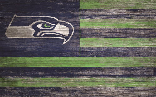 Seattle Seahawks Distressed Flag Sign - 11
