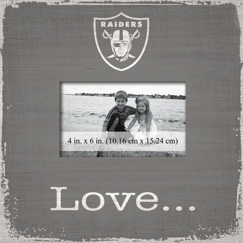 Oakland Raiders Love Picture Frame