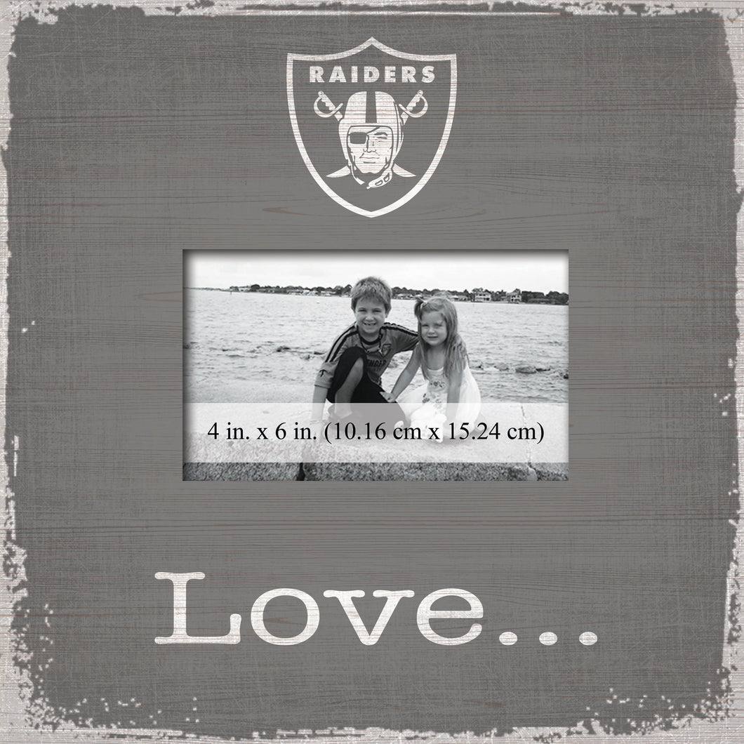 Oakland Raiders Love Picture Frame