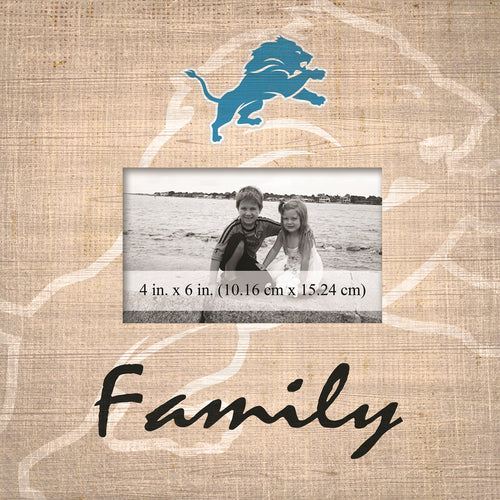 Detroit Lions Family Picture Frame