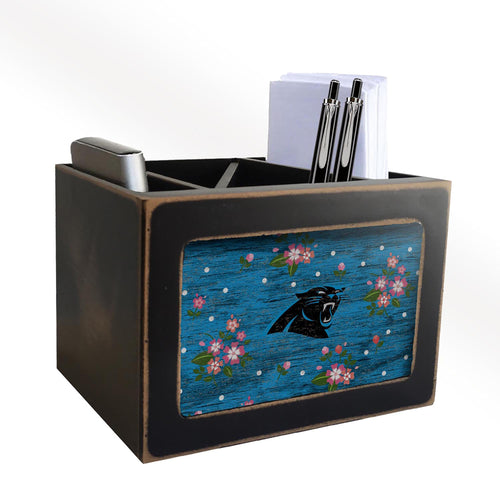 Carolina Panthers Floral Desktop Organizer