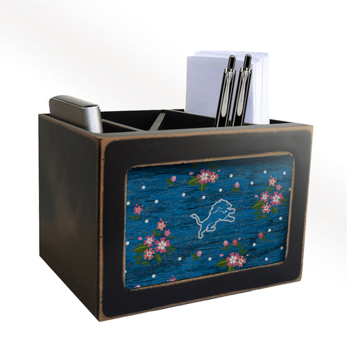 Detroit Lions Floral Desktop Organizer