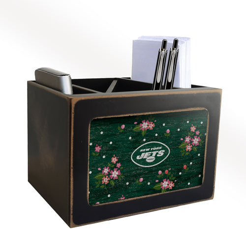 New York Jets Floral Desktop Organizer