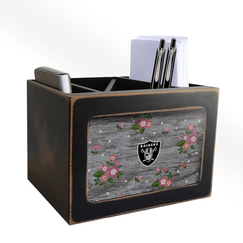 Las Vegas Raiders Floral Desktop Organizer, Oakland Raiders Floral Desktop Organizer