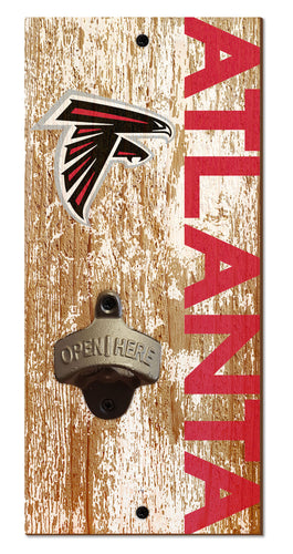 Atlanta Falcons Distressed Bottle Opener