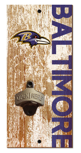 Baltimore Ravens Distressed Bottle Opener
