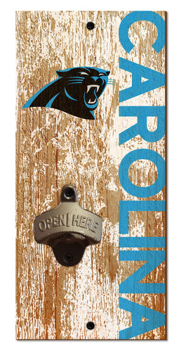 Carolina Panthers Distressed Bottle Opener