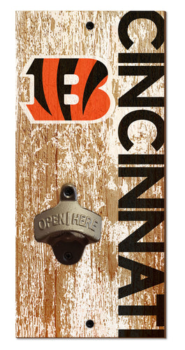 Cincinnati Bengals Distressed Bottle Opener