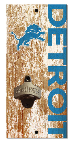 Detroit Lions Distressed Bottle Opener