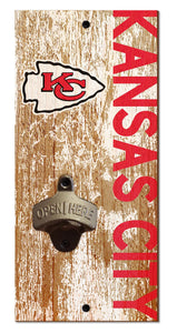 Kansas City Chiefs Distressed Bottle Opener