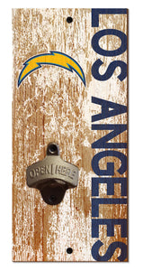 Los Angeles Chargers Distressed Bottle Opener