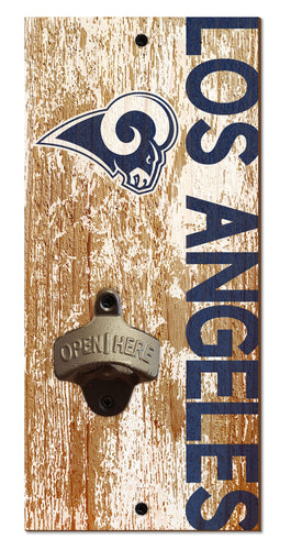 Los Angeles Rams Distressed Bottle Opener