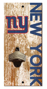 New York Giants Distressed Bottle Opener