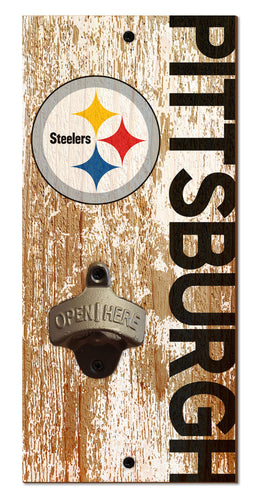 Pittsburgh Steelers Distressed Bottle Opener