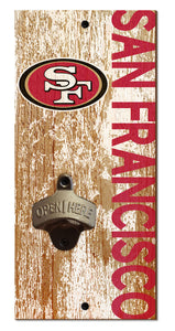 San Francisco 49ers Distressed Bottle Opener