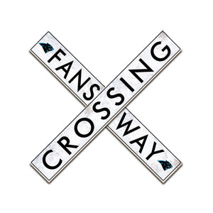 Carolina Panthers Fans Way Crossing Wall Art - 24"