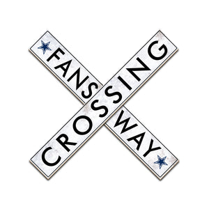 Dallas Cowboys Fans Way Crossing Wall Art - 48"