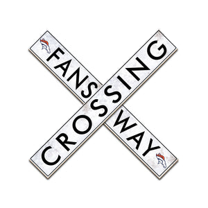 Denver Broncos Fans Way Crossing Wall Art - 48"