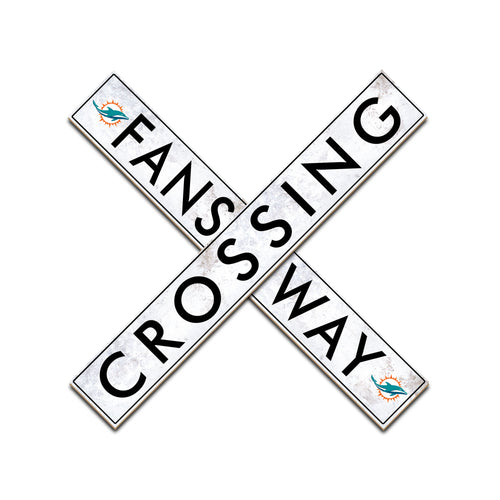 Miami Dolphins Fans Way Crossing Wall Art 