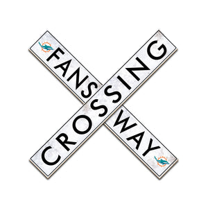 Miami Dolphins Fans Way Crossing Wall Art 