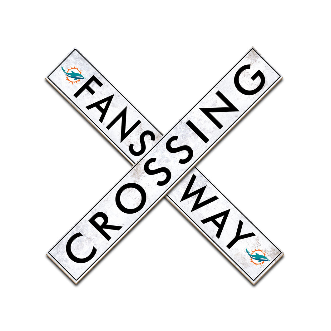 Miami Dolphins Fans Way Crossing Wall Art 