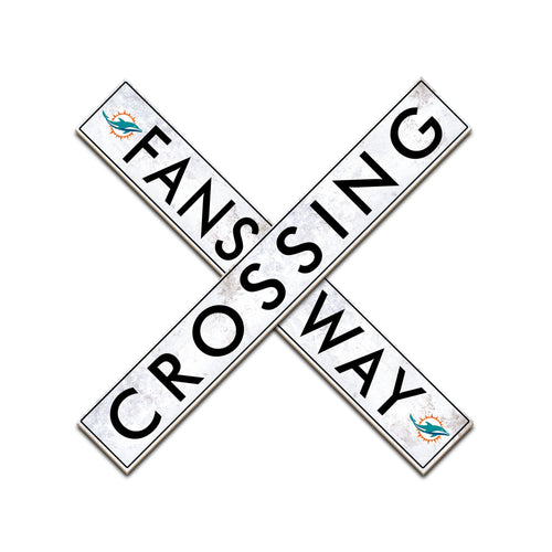 Miami Dolphins Fans Way Crossing Wall Art - 48