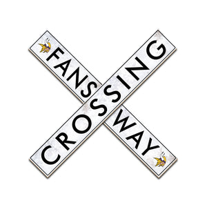 Minnesota Vikings Fans Way Crossing Wall Art - 24"