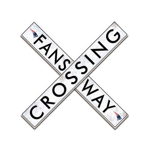New England Patriots Fans Way Crossing Wall Art - 48