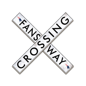 New England Patriots Fans Way Crossing Wall Art - 48"