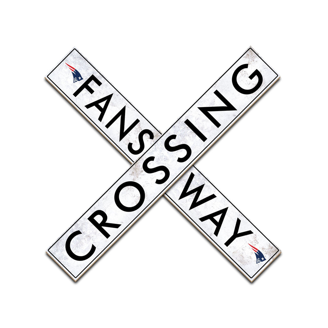 New England Patriots Fans Way Crossing Wall Art - 48