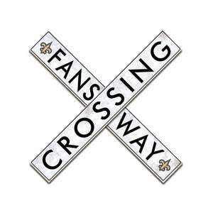 New Orleans Saints Fans Way Crossing Wall Art - 48"