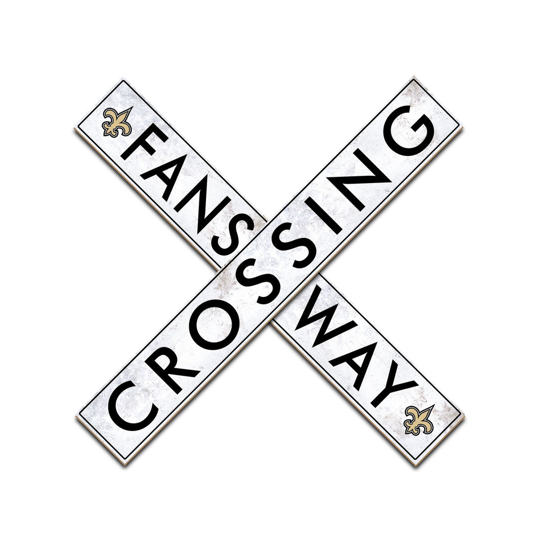 New Orleans Saints Fans Way Crossing Wall Art 