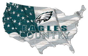 Philadelphia Eagles USA Shape Flag Cutout