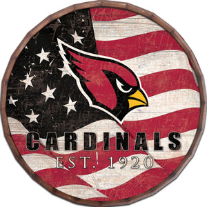 Arizona Cardinals Flag Barrel Top 